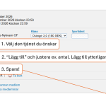 How-to: Beställa tilläggstjänster i Eventor.